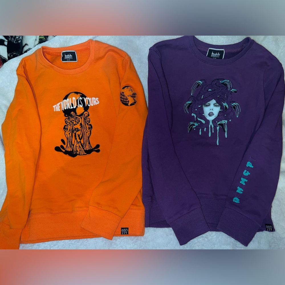 Denimicity sweaters set of 2  KIDS SIZE 12/13